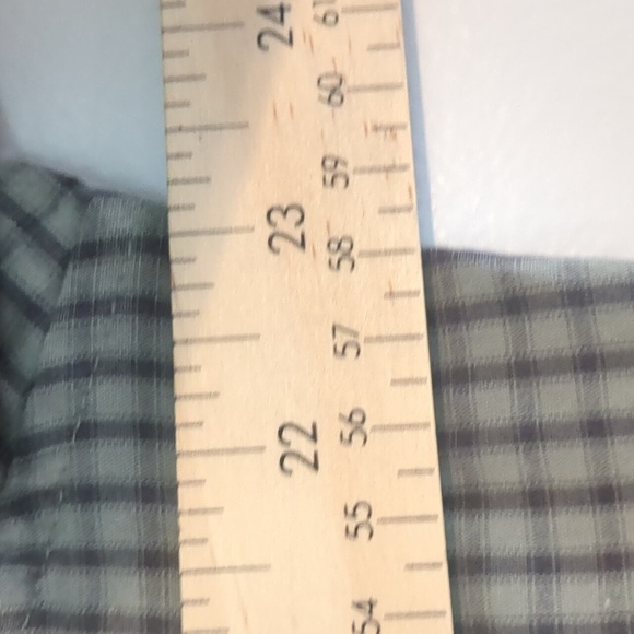 Denver Hayes Shirt Mens SZ Large Gray and Black Striped Button Down Short Sleeve - Picture 6 of 8